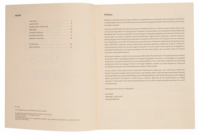 MS Beethoven Goes Jazz - Jean Kleeb - Noty pre klavír