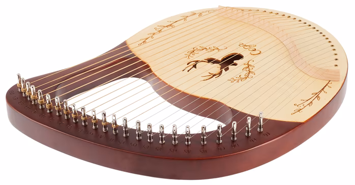 Cega Lyre Harp 24 String Coffee (použité) - Lýrka