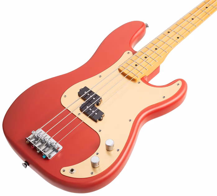 Fender Squier 40th Ann. Precision Bass® VE MN Satin Dakota Red - Elektrická basgitara