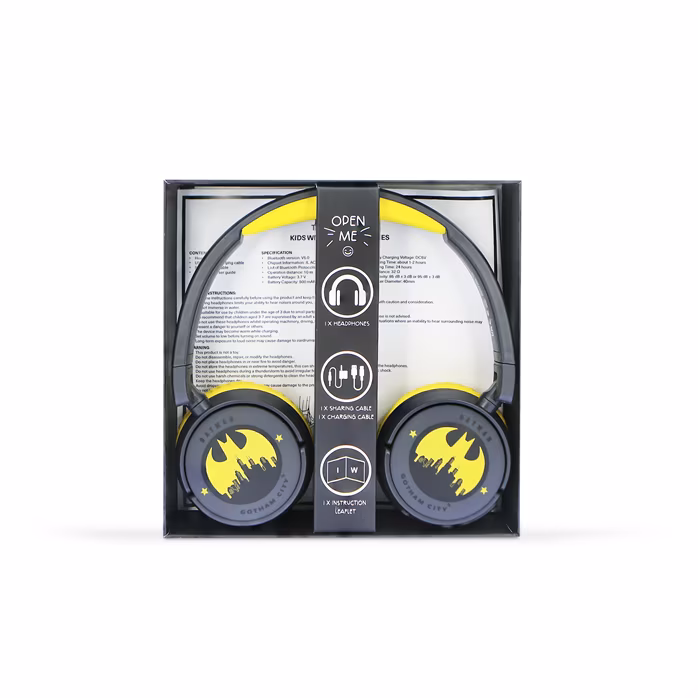 OTL Batman Gotham City Kids Wireless Headphones - Bezdrátová slúchadlá