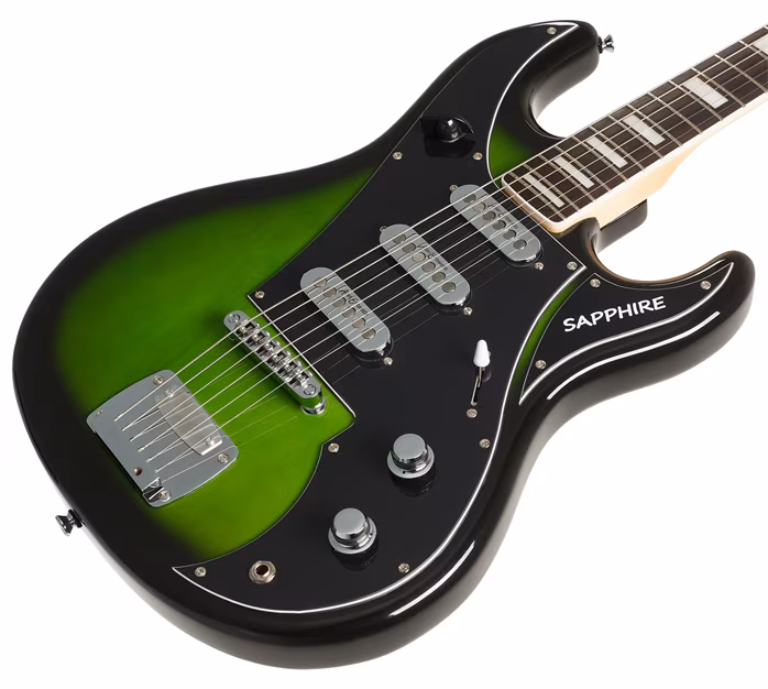 Rapier Saffire 6 Electric Guitar Greenburst - Elektrická gitara