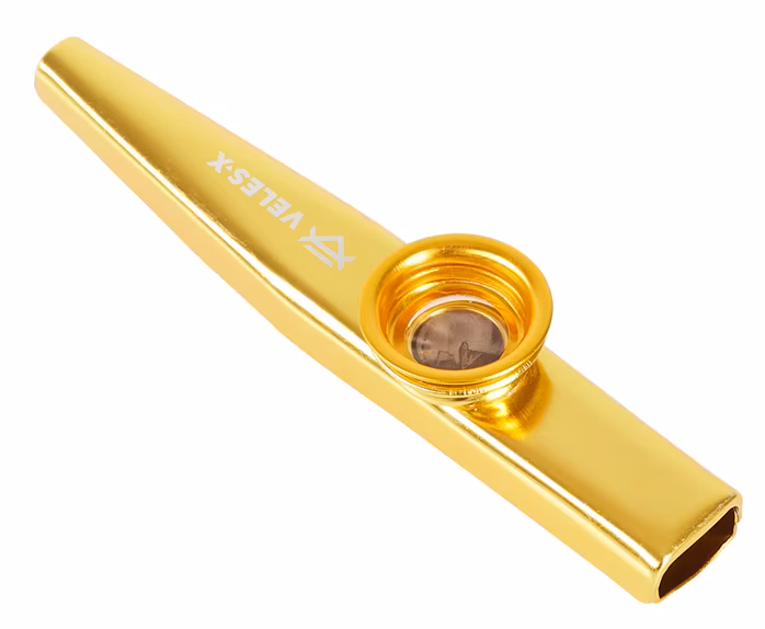 Veles-X Kazoo Metal, Gold - Kazoo