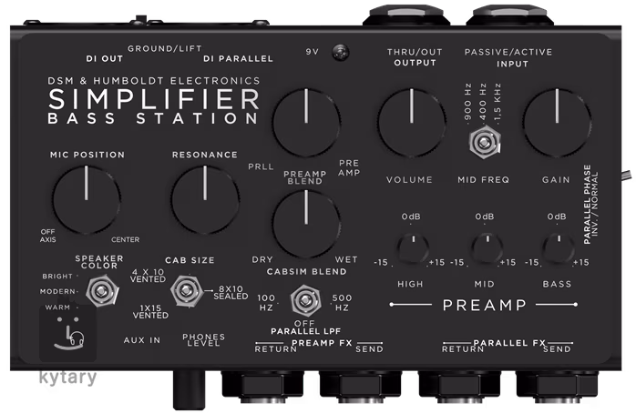 DSM & Humboldt Electronics Simplifer Bass (rozbalené) - Basgitarový predzosilňovač a DI box