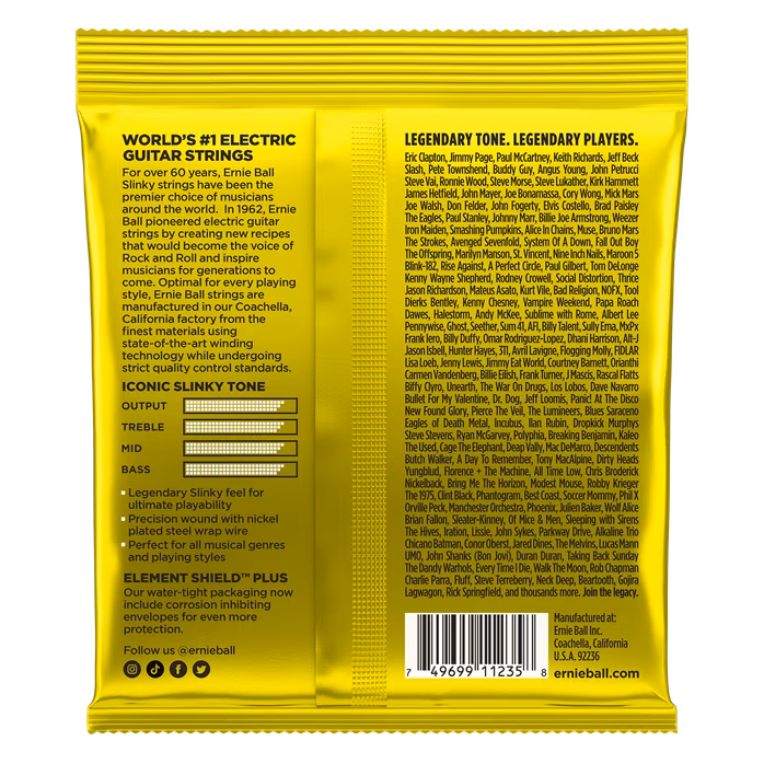 Ernie Ball 3627 Nickel Wound Beefy Slinky 3 Pack - Struny na elektrickú gitaru