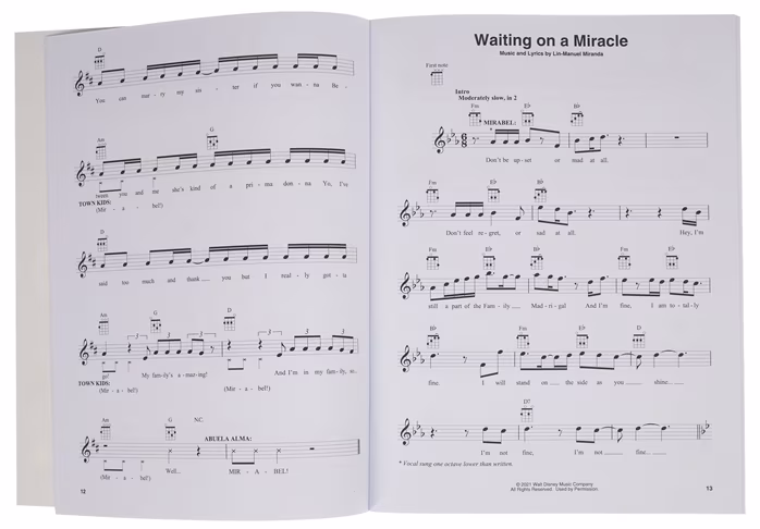 MS Encanto - Noty pre ukulele