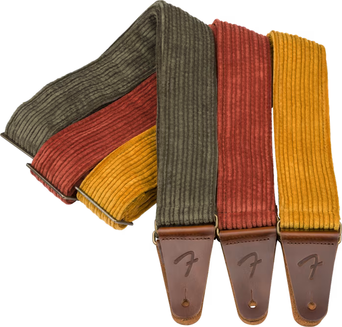 Fender Corduroy Strap, Blaze Gold, 2" - Gitarový popruh