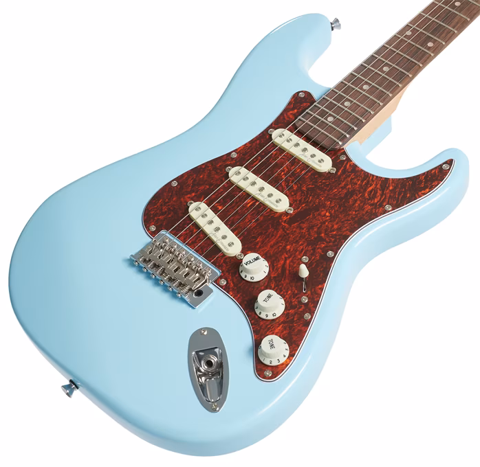 Vintage V60 Coaster Laguna Blue - Elektrická gitara