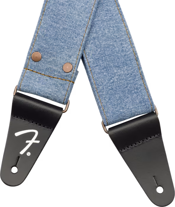 Fender Wrangler Denim Strap Light Indigo - Gitarový popruh