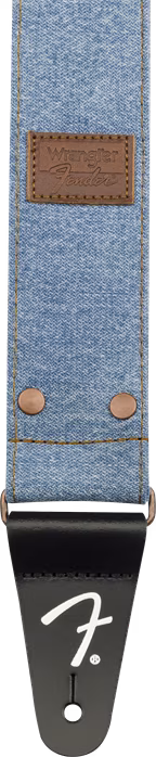 Fender Wrangler Denim Strap Light Indigo - Gitarový popruh
