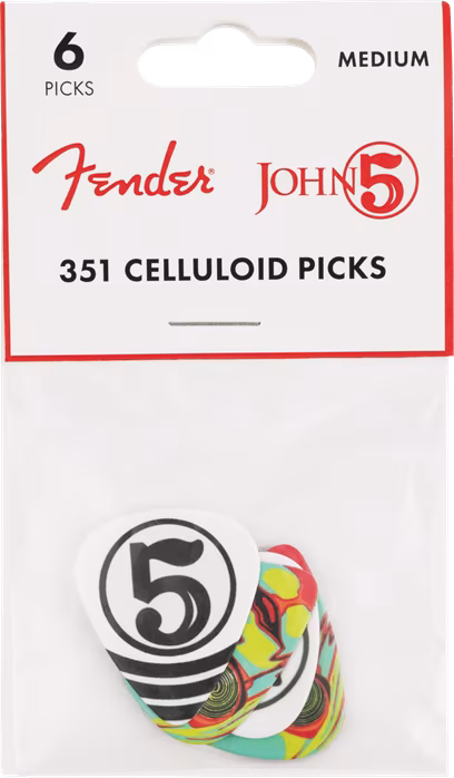 Fender John5 351 Celluloid Picks - Brnkátka