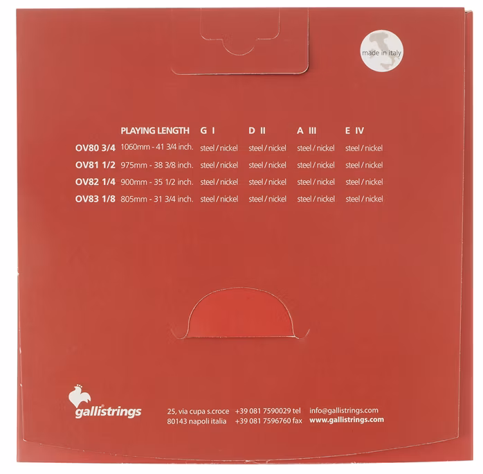 Galli OV80 Overture Bass Rope 3/4 - Kontrabasové struny