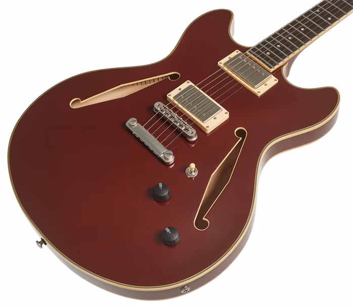 D'Angelico Excel DC Tour Collection Wine (rozbalené) - Semiakustická gitara