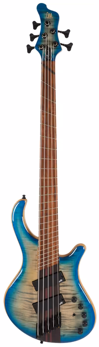 Mayones Patriot VF 5 37 Jeans Black 2T Blue Burst - Elektrická basgitara