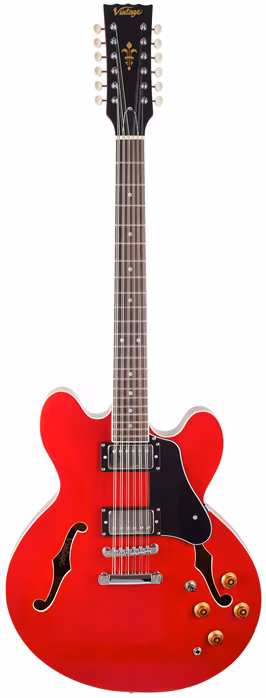 Vintage VSA500CR-12 - Dvanásťstrunová semiakustická gitara
