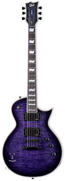 ESP LTD EC-1000 QM See Thru Purple Sunburst - Elektrická gitara