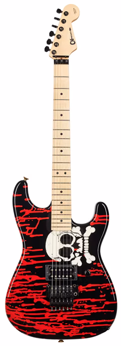 Charvel 2006 San Dimas Ratt Skull Blood Warren DeMartini - Elektrická gitara