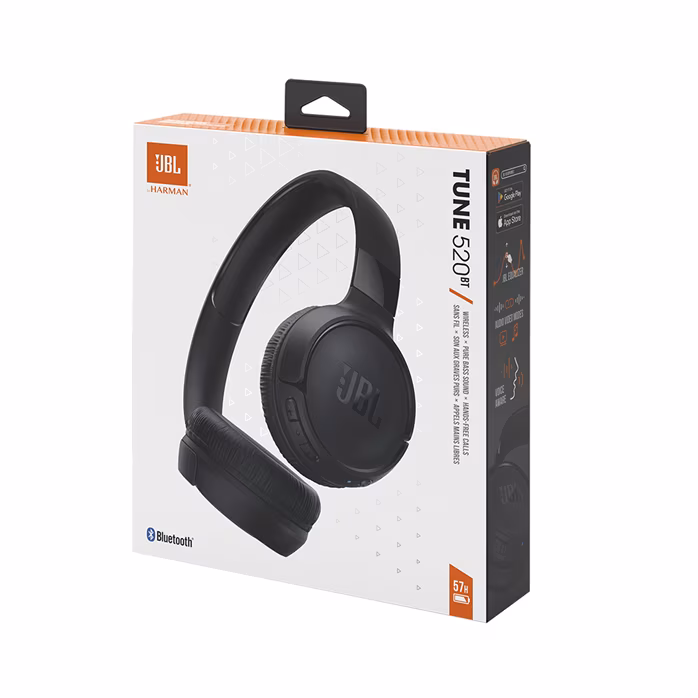 JBL Tune 520BT Black - Bezdrátová slúchadlá