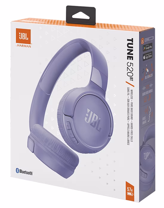 JBL Tune 520BT Purple - Bezdrátová slúchadlá