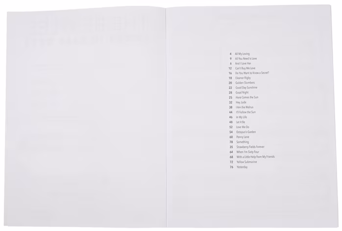 MS The Beatles - Songs in Easy Keys - Škola hry na klavíri