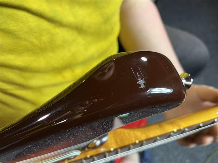 Fender Custom Shop American Custom Strat NOS, Chocolate 3-Color Sunburst (poškozené) - Elektrická gitara