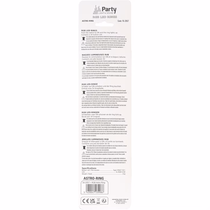 Party Astro Ring - LED efekt