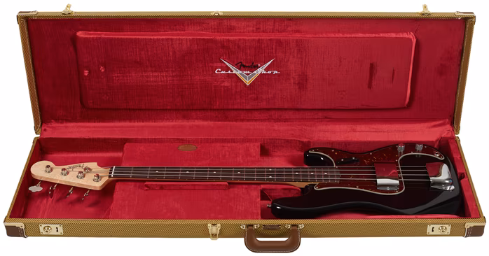 Fender Custom Shop 60 Precision Bass Time Capsule RW Black - Elektrická basgitara