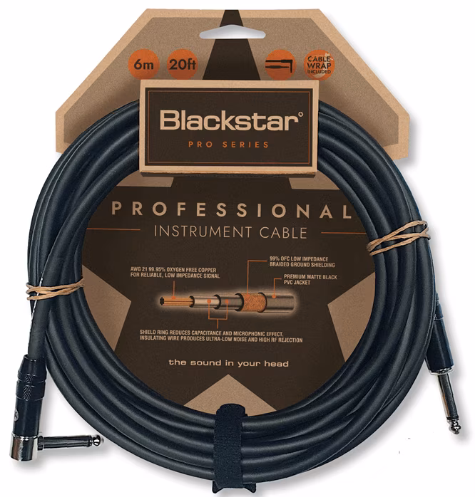 Blackstar Professional Cable 6m STR/ANG - Nástrojový kábel