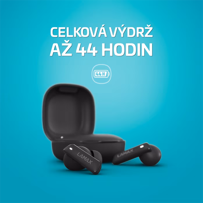 LAMAX Clips1 ANC Black (rozbalené) - Bezdrátová slúchadlá