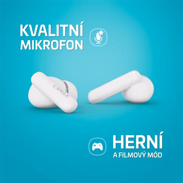 LAMAX Clips1 Plus White - Bezdrátová slúchadlá