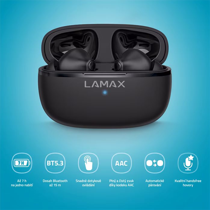 LAMAX Clips1 Play Black - Bezdrátová slúchadlá