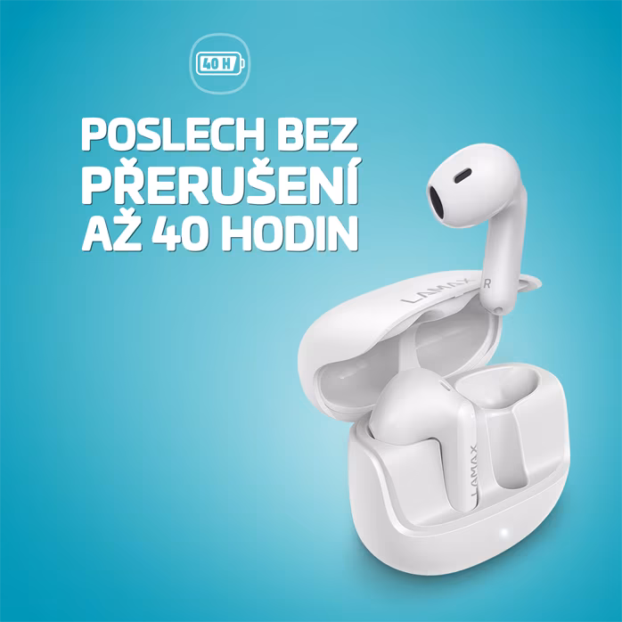LAMAX Tones1 White - Bezdrátová slúchadlá