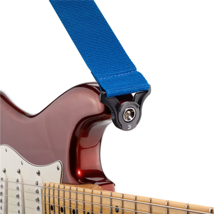 D'Addario Auto Lock Polypro Guitar Strap Blue - Gitarový popruh