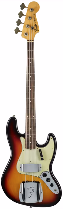 Fender Custom Shop 62 Jazz Bass JRN Relic RW - Elektrická basgitara