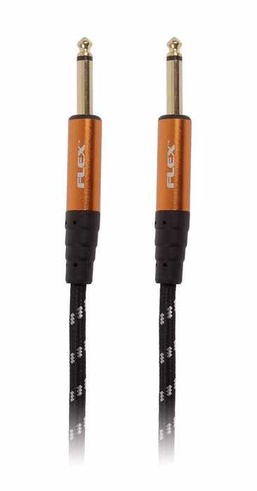 Tanglewood Braided Guitar Cable White/Black 6 m Straight - Nástrojový kábel