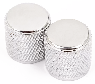 Fender Telecaster/Precision Bass Knobs, Knurled Chrome - Volume knob