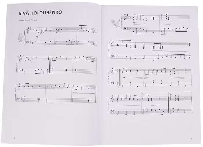 KN Nejkrásnější české lidové písně 1 – Radim Linhart - Noty pre klavír