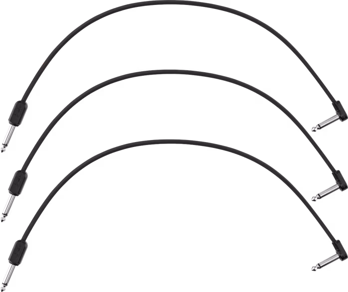 Fender Blockchain 16" Patch Cable, 3-pack, Straight/Angled - Spájací kábel