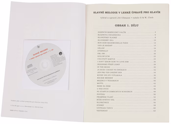 KN Slavné melodie v lehké úpravě pro klavír 1.díl - Noty pre klavír