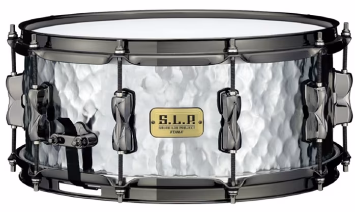 Tama 14" x 6" S.L.P. Expressive Hammered Steel Snare Drum - Snare bubienok