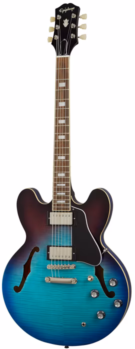 Epiphone ES-335 Figured Blueberry Burst - Semiakustická gitara
