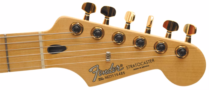 D'Addario PWAT-6R3 Auto-Trim Locking Tuning Machines, 6 In-Line setup, Gold - Gitarová mechanika