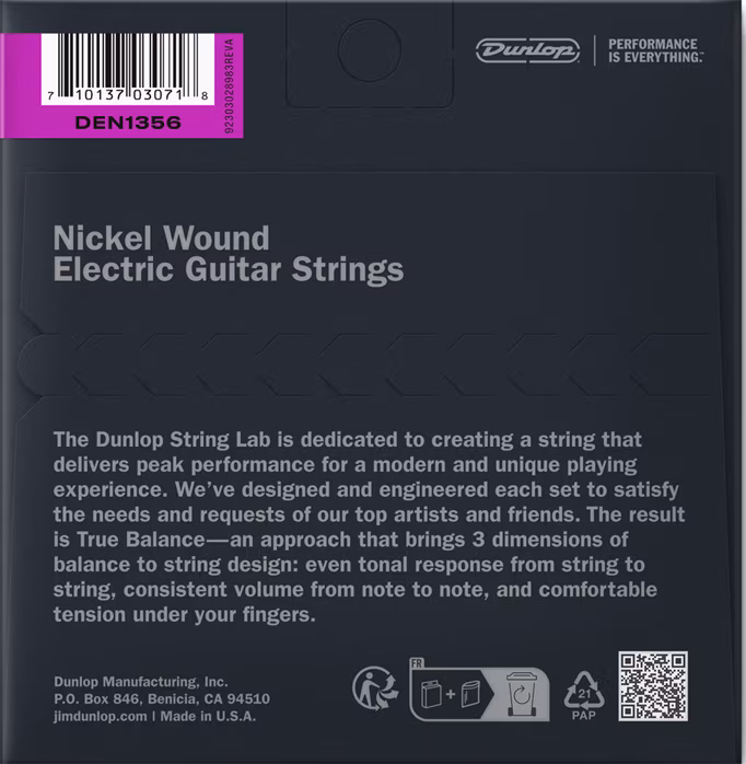 Dunlop DEN1356 - Struny na elektrickú gitaru
