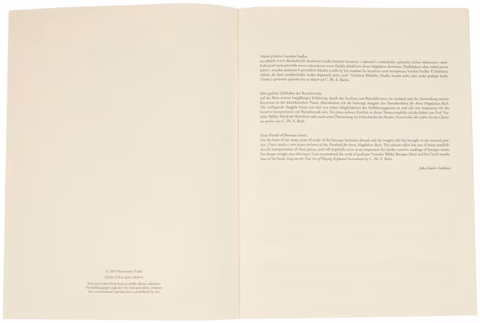 KN Knížka skladeb pro Annu Magdalenu Bachovou - výběr - Škola hry na klavíri