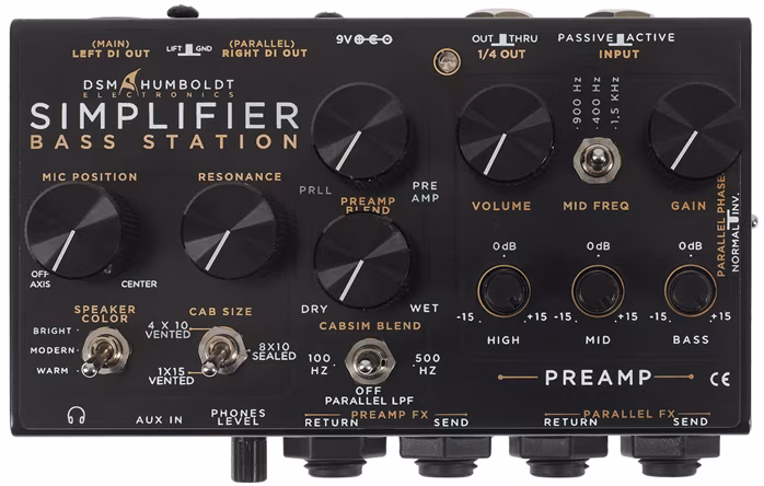 DSM & Humboldt Electronics Simplifer Bass (poškodené) - Basgitarový predzosilňovač a DI box