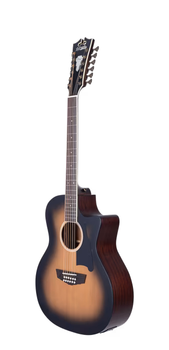 D'Angelico Premier Fulton Grand Auditorium 12-String CE Aged Burst - Dvanásťstrunová elektroakustická gitara