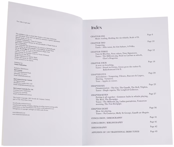 MS Traditional Irish Tin Whistle Tutor - Škola hry na írskej flaute