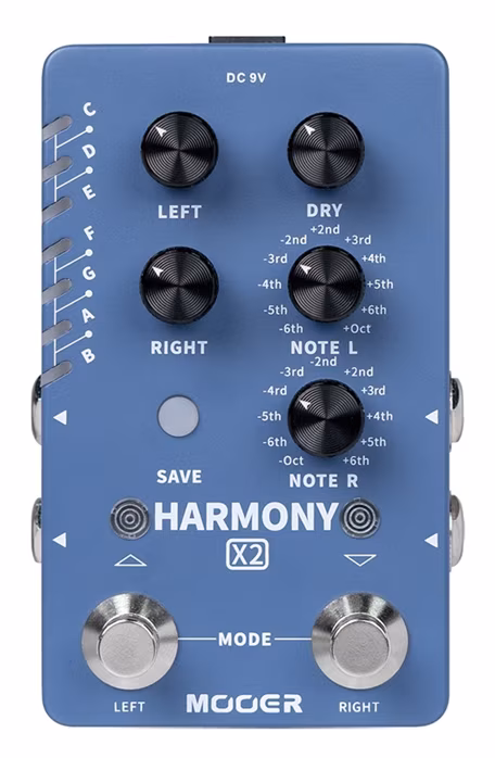 Mooer Harmony X2 - Gitarový efekt