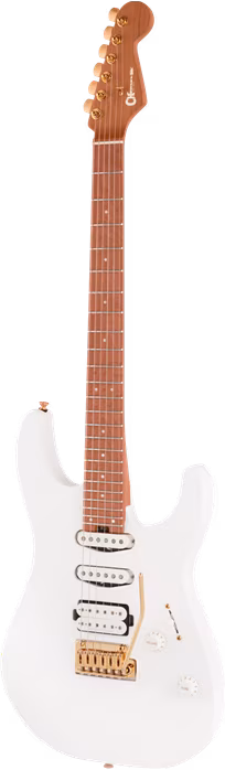 Charvel Pro-Mod DK24 HSS 2PT CM Snow White - Elektrická gitara