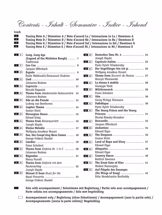 MS Classical Pieces - Noty pre husle