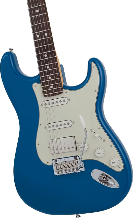 Fender 2024 Collection Made in Japan Hybrid II Stratocaster HSS RW Forest Blue - Elektrická gitara
